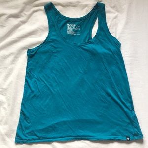 Hurley Basic Teal Racerback Tank Top